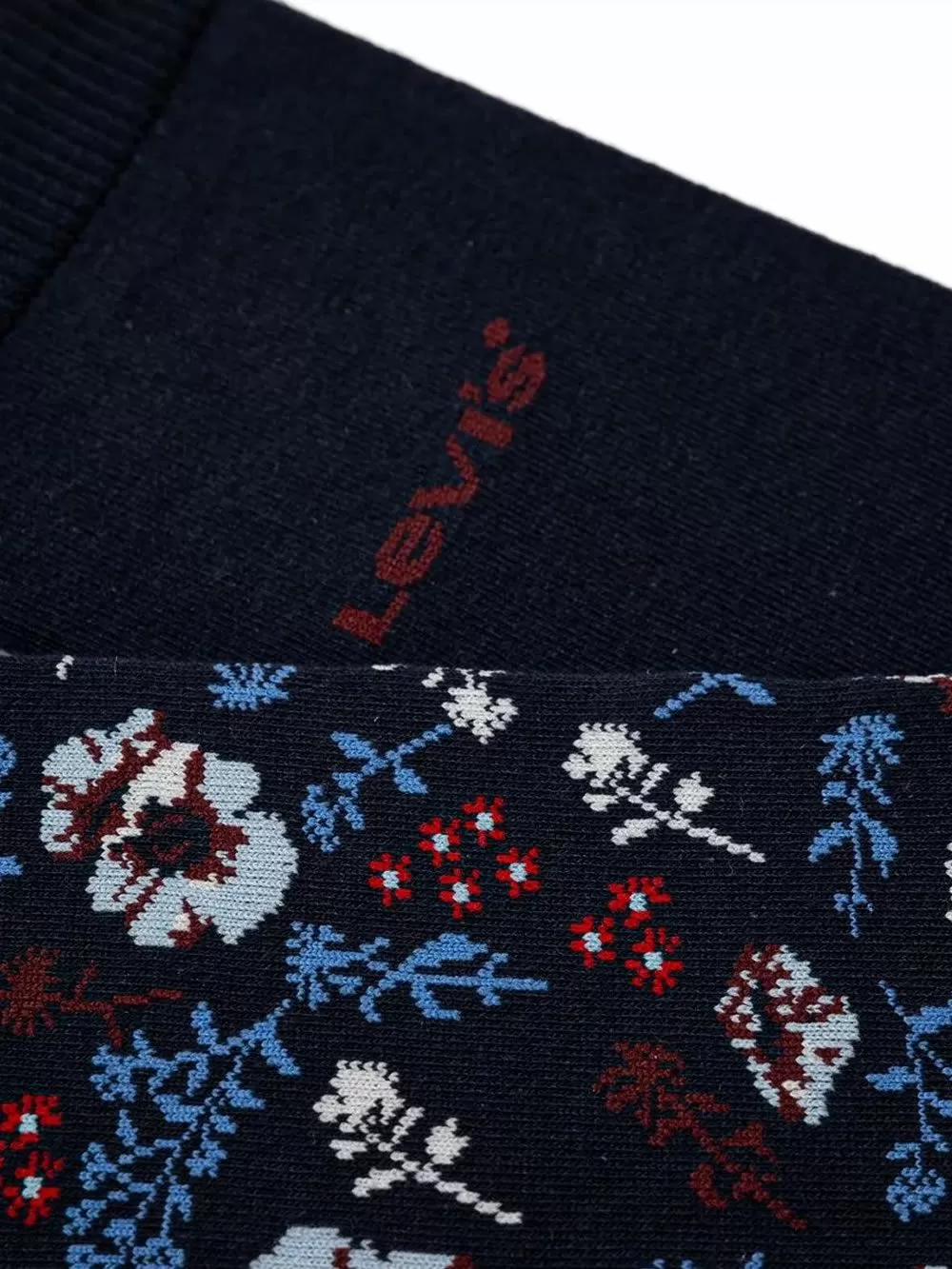 LEVIS Ανδρική Κάλτσα Κανονική Flower - Blue Combo - 2 Ζευγάρια