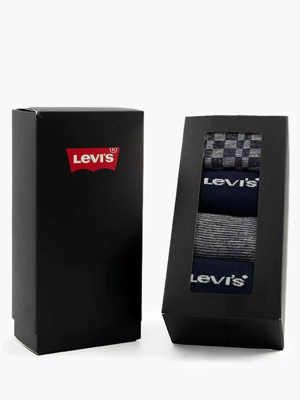 LEVIS Ανδρική Κάλτσα Giftbox Reg Cut Denim - Blue Combo - 4 Ζευγάρια