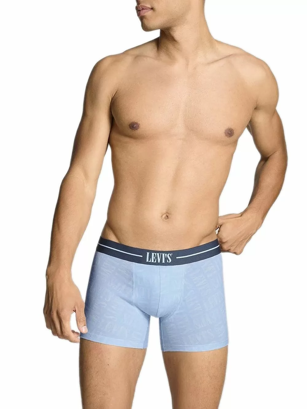 LEVIS Boxer Brief Discharge Logo - Blue Combo - Ελαστικό Βαμβάκι - Πακέτο με 2