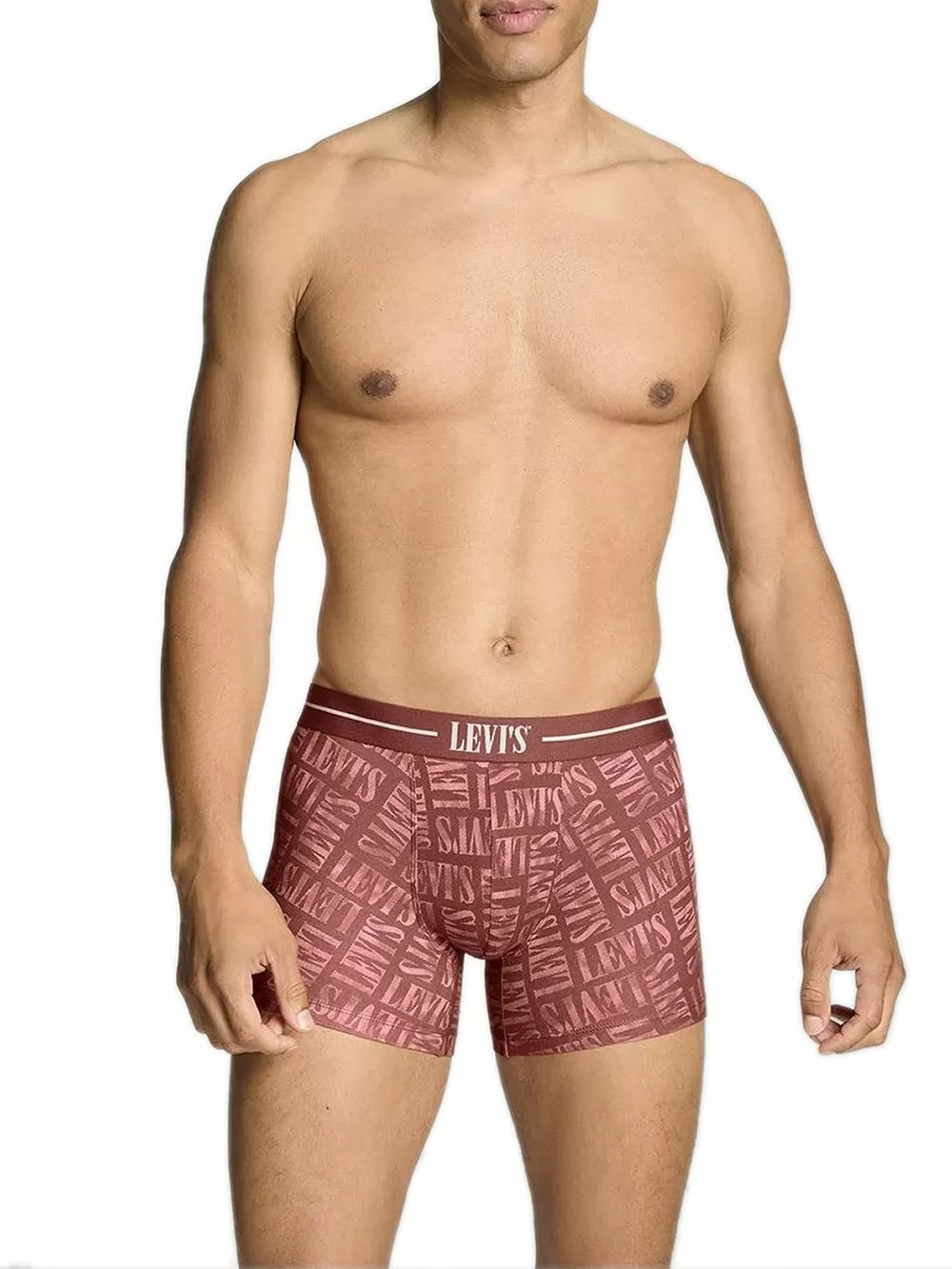 LEVIS Boxer Brief Discharge Logo - Red Combo - Ελαστικό Βαμβάκι - Πακέτο με 2