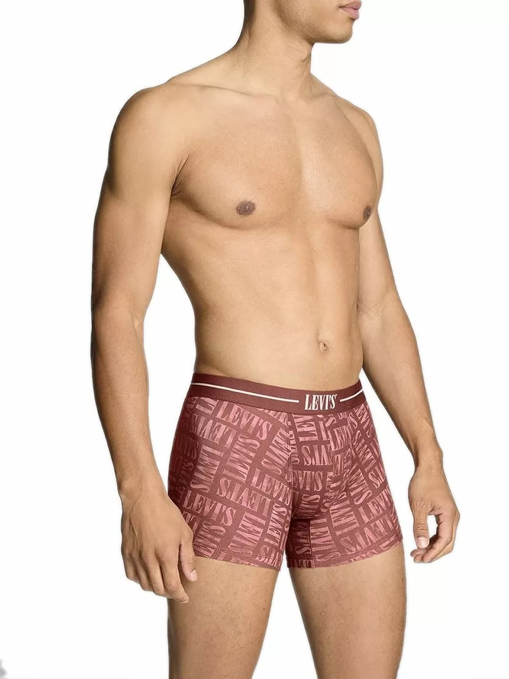 LEVIS Boxer Brief Discharge Logo - Red Combo - Ελαστικό Βαμβάκι - Πακέτο με 2