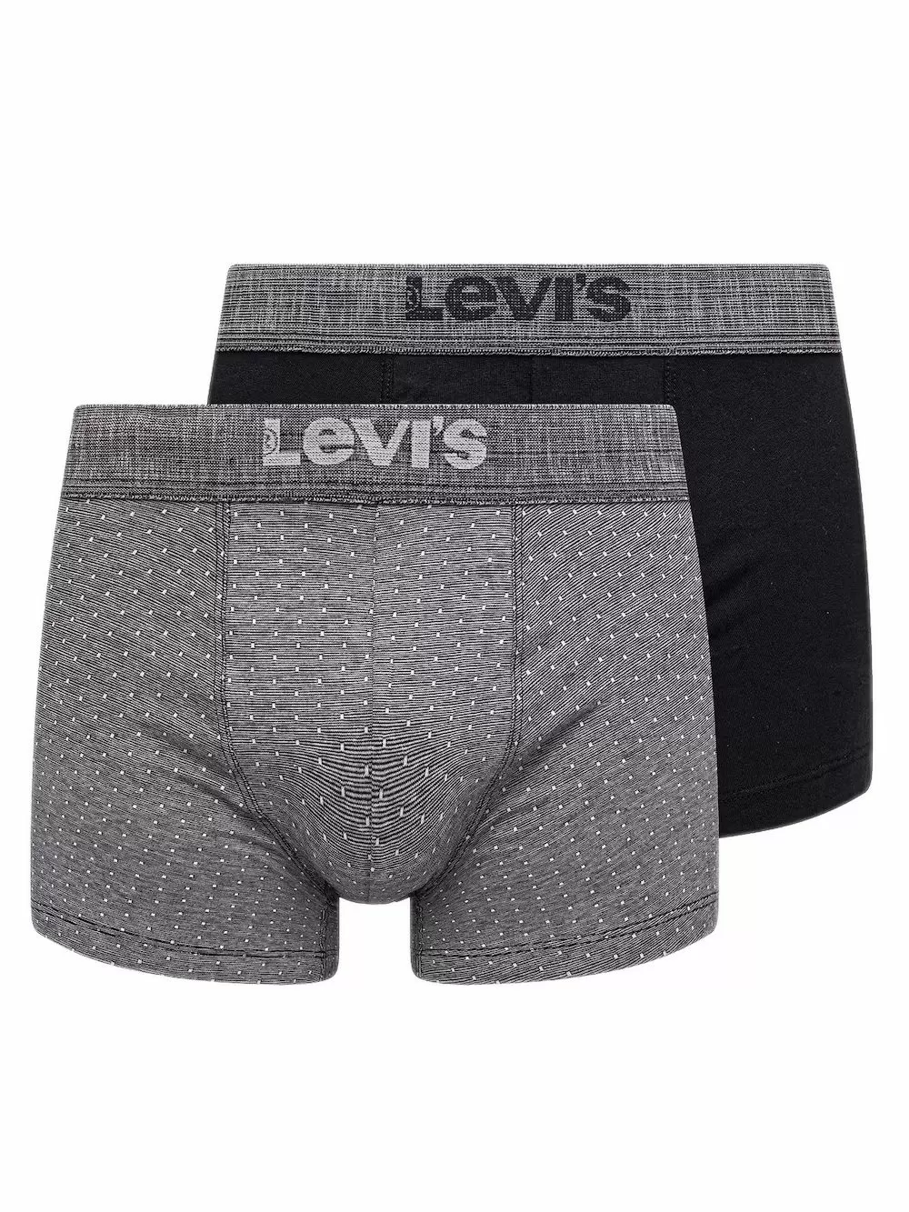 LEVIS Boxer Brief Denim Inspired - Grey/Black - Οργανικό Βαμβάκι - Πακέτο με 2