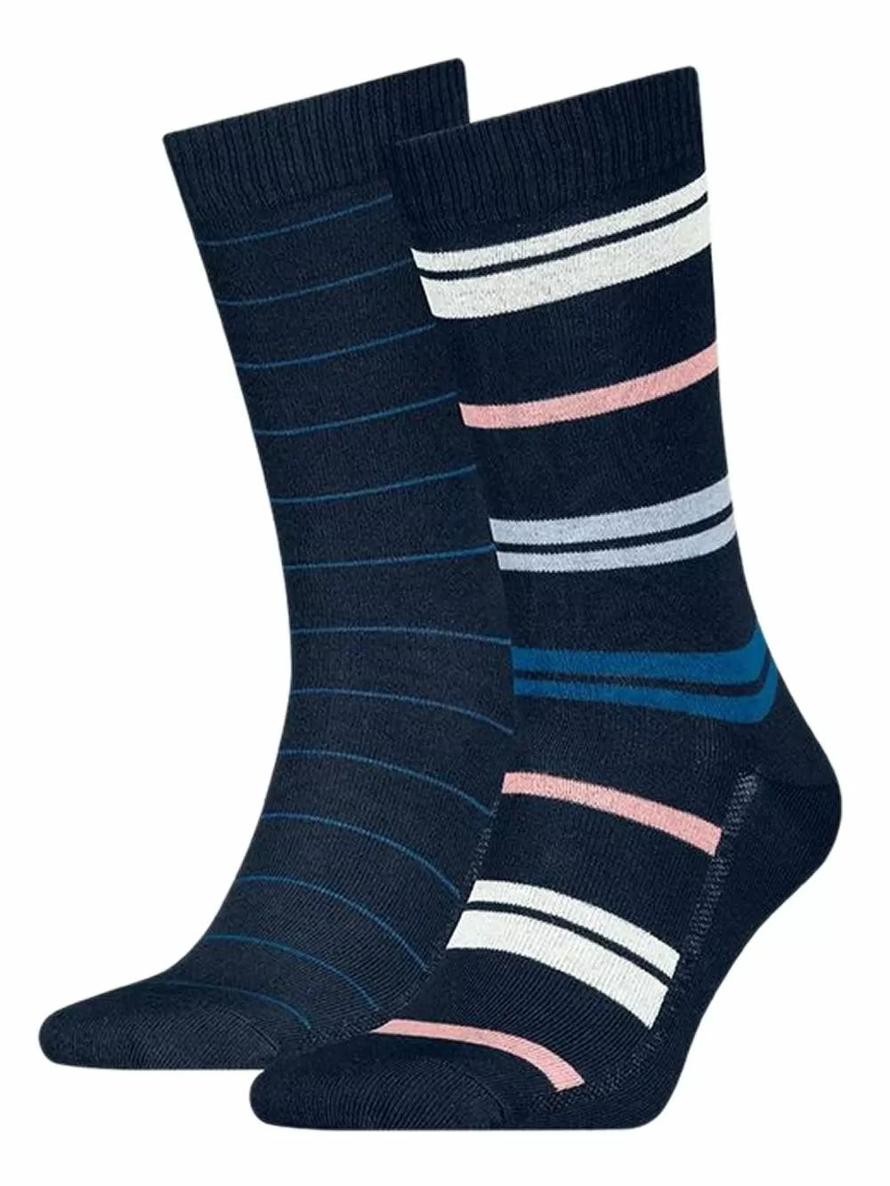 LEVIS Ανδρική Κανονική Κάλτσα Multi Color Stripe - Blue Combo - 2 Ζευγάρια