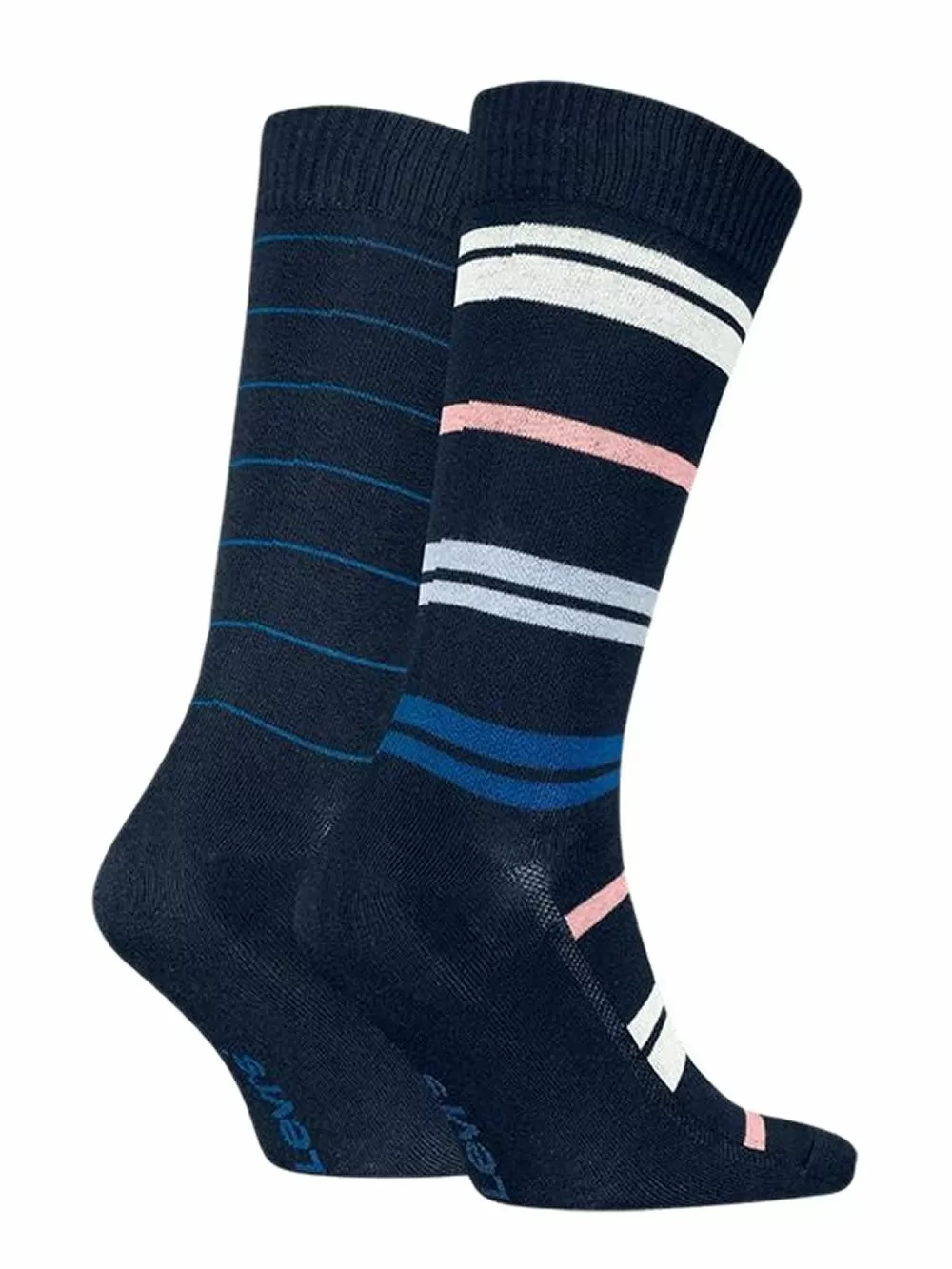 LEVIS Ανδρική Κανονική Κάλτσα Multi Color Stripe - Blue Combo - 2 Ζευγάρια