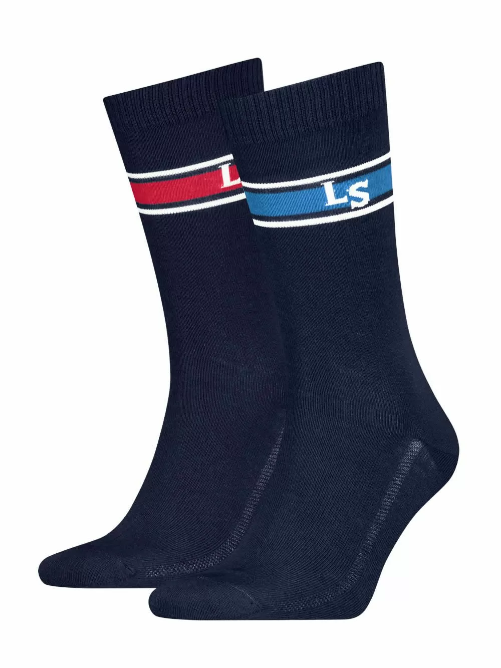 LEVIS Ανδρική Κάλτσα Κανονική Logo - Navy Combo - 2 Ζευγάρια