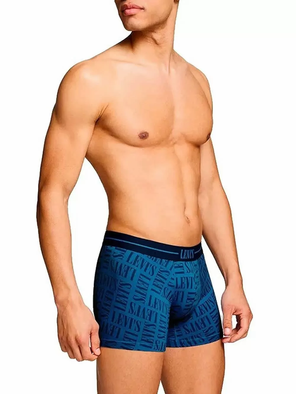 LEVIS Boxer Brief Logo - Οργανικό Βαμβάκι - Blue Combo - Πακέτο με 2 