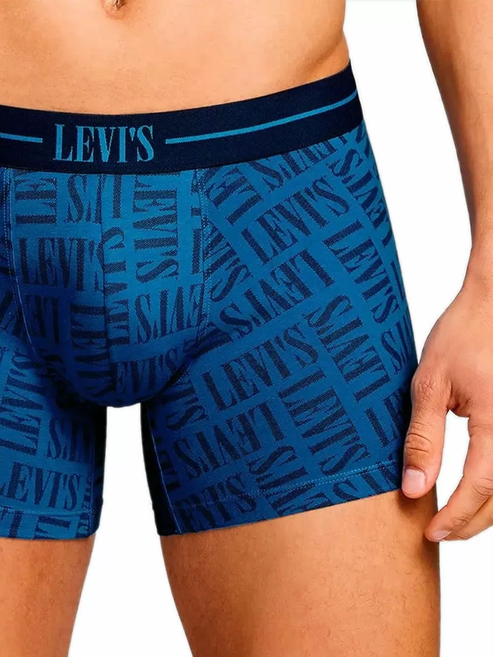 LEVIS Boxer Brief Logo - Οργανικό Βαμβάκι - Blue Combo - Πακέτο με 2 