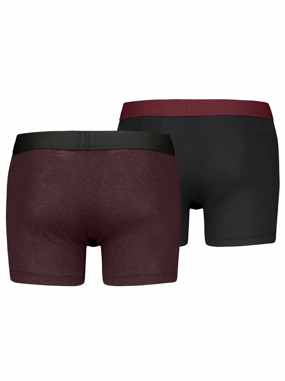 LEVIS Boxer Brief Argyle - Ελαστικό Βαμβάκι - Red/Black - Πακέτο με 2 