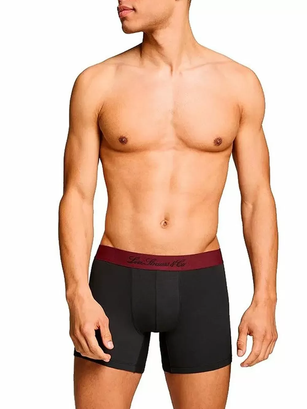 LEVIS Boxer Brief Argyle - Ελαστικό Βαμβάκι - Red/Black - Πακέτο με 2 