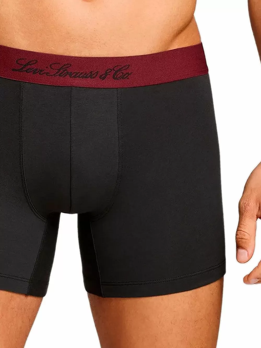 LEVIS Boxer Brief Argyle - Ελαστικό Βαμβάκι - Red/Black - Πακέτο με 2 