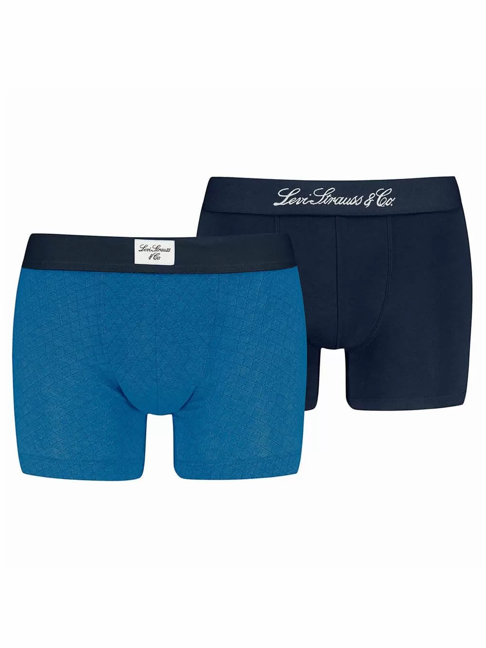 LEVIS Boxer Brief Argyle YD - Οργανικό Eco Βαμβάκι - Blue Combo - Πακέτο με 2 