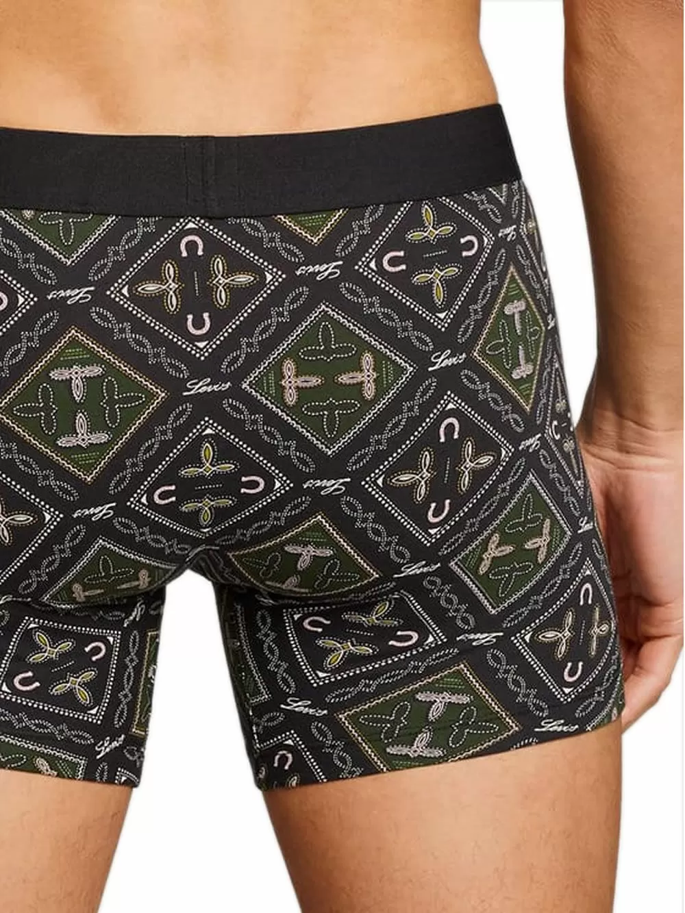 LEVIS Boxer Brief Western AOP - Οργανικό Eco Βαμβάκι - Green Combo - Πακέτο με 2 