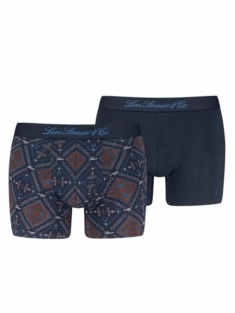 LEVIS Boxer Brief Western AOP - Οργανικό Eco Βαμβάκι - Blue Combo - Πακέτο με 2 