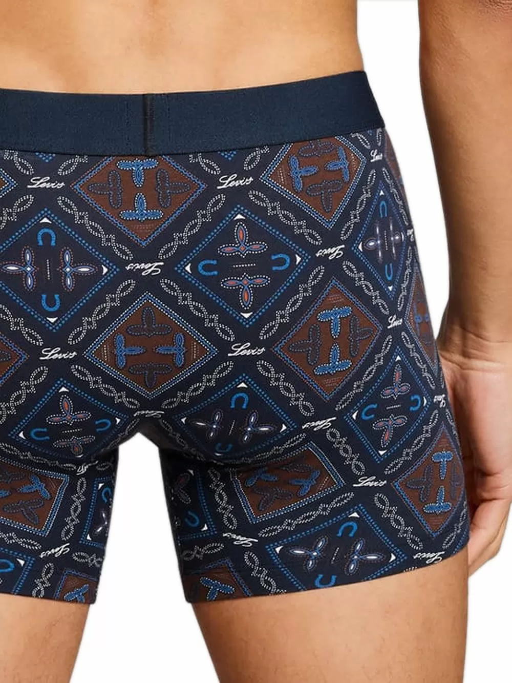 LEVIS Boxer Brief Western AOP - Οργανικό Eco Βαμβάκι - Blue Combo - Πακέτο με 2 