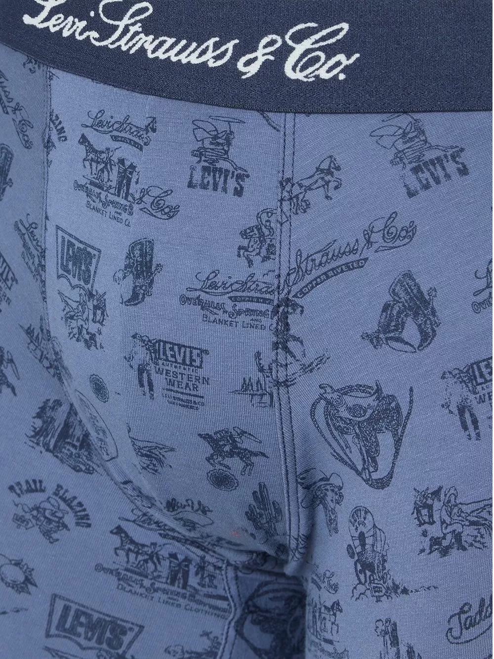 LEVIS Boxer Brief Wstrn Icon AOP - Οργανικό Eco Βαμβάκι - Navy Combo - Πακέτο με 2 