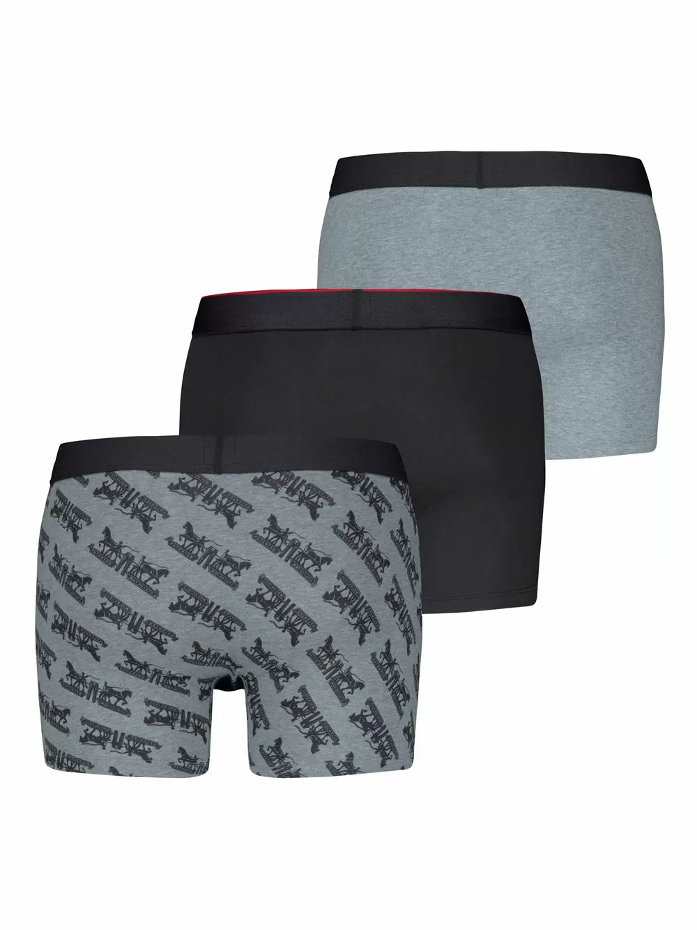 LEVIS Boxer Brief Gift Horse Pull - Οργανικό Βαμβάκι - Black - Πακέτο με 3 