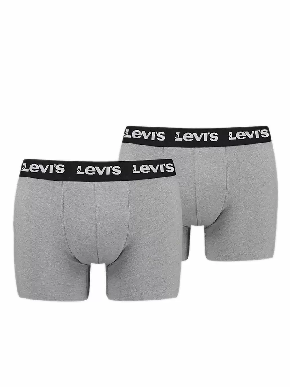 LEVIS Boxer Brief Repeat Logo - Ελαστικό Βαμβάκι - Middle Grey Melange - Πακέτο με 2 