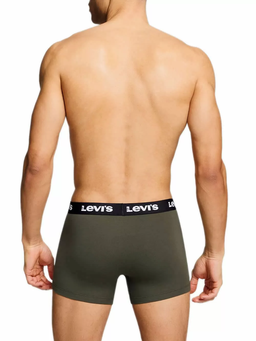 LEVIS Boxer Brief Repeat Logo - Ελαστικό Βαμβάκι - Khaki - Πακέτο με 2 