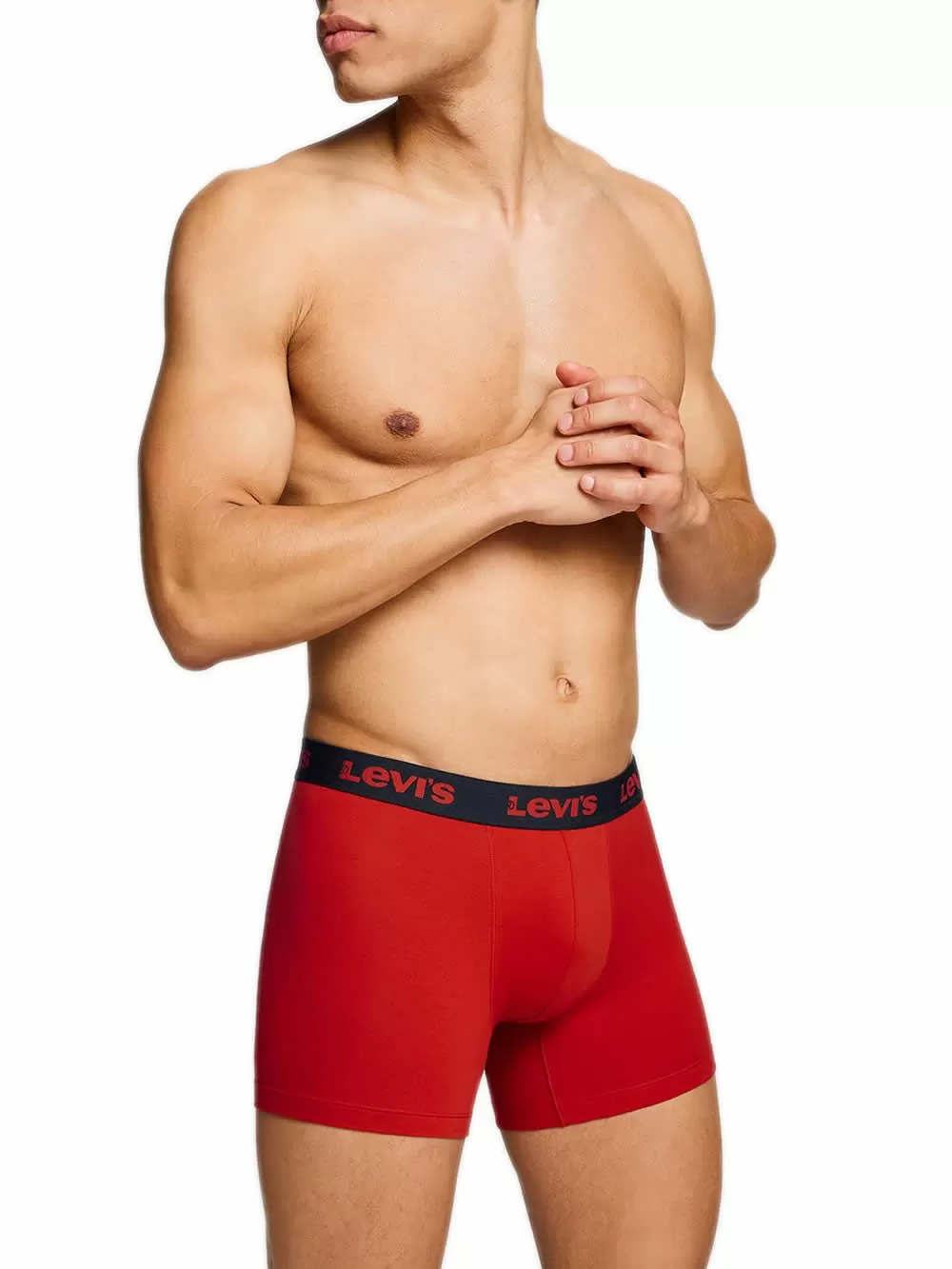 LEVIS Boxer Brief Repeat Logo - Ελαστικό Βαμβάκι - Red Combo - Πακέτο με 2 