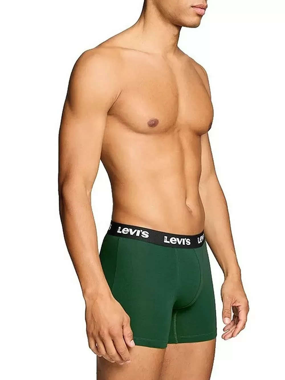 LEVIS Boxer Brief Repeat Logo - Ελαστικό Βαμβάκι - Green/Black - Πακέτο με 2 
