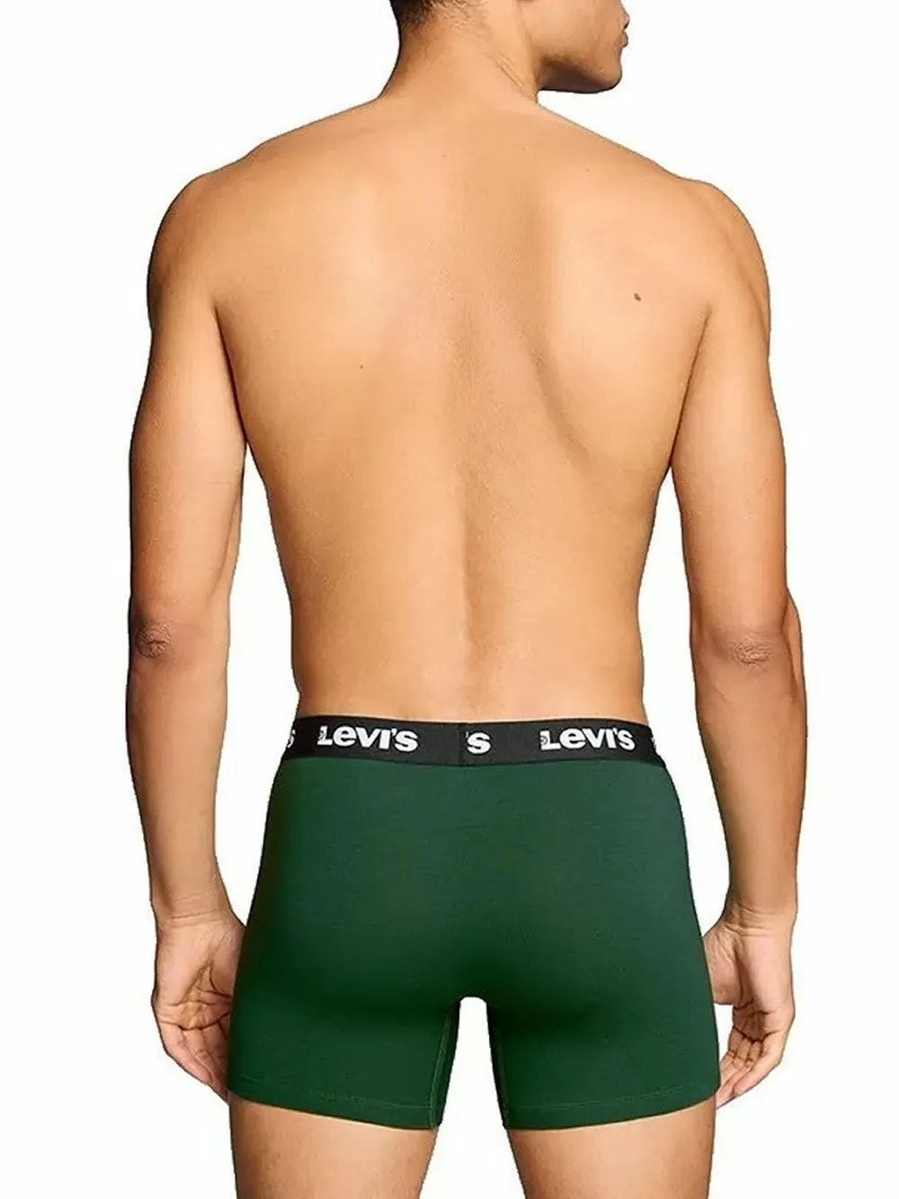 LEVIS Boxer Brief Repeat Logo - Ελαστικό Βαμβάκι - Green/Black - Πακέτο με 2 