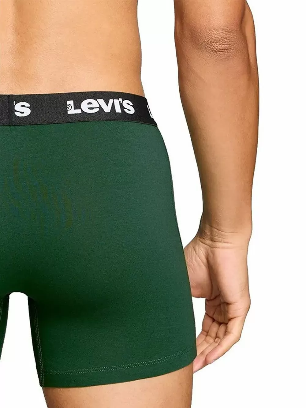 LEVIS Boxer Brief Repeat Logo - Ελαστικό Βαμβάκι - Green/Black - Πακέτο με 2 