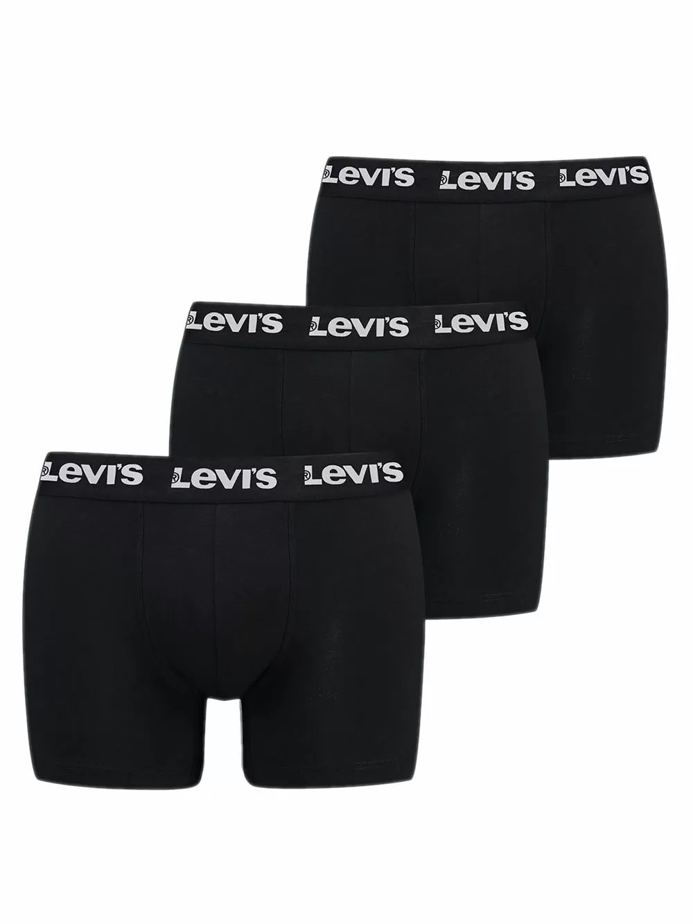 LEVIS Boxer Brief Repeat Logo - Ελαστικό Βαμβάκι - Black - Πακέτο με 3 
