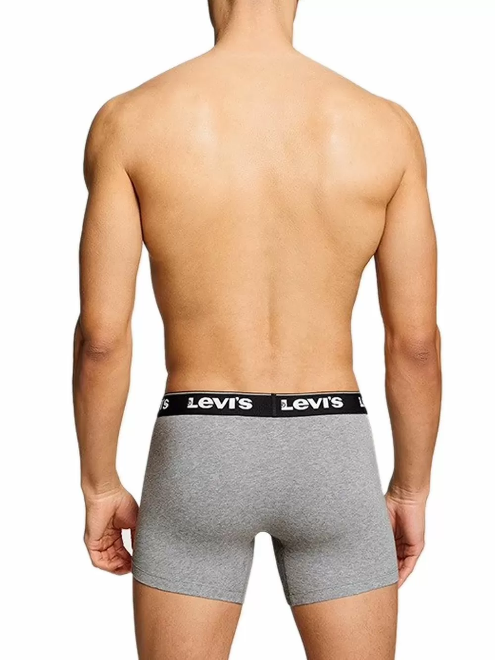 LEVIS Boxer Brief Repeat Logo - Ελαστικό Βαμβάκι - Grey Combo - Πακέτο με 3 