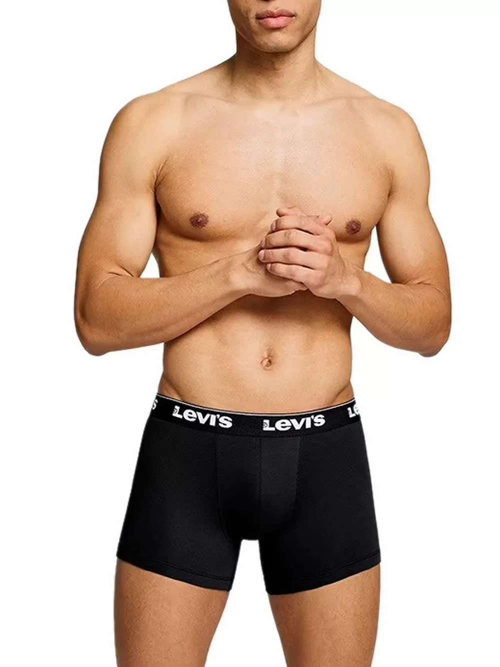 LEVIS Boxer Brief Repeat Logo - Ελαστικό Βαμβάκι - Khaki Combo - Πακέτο με 3 