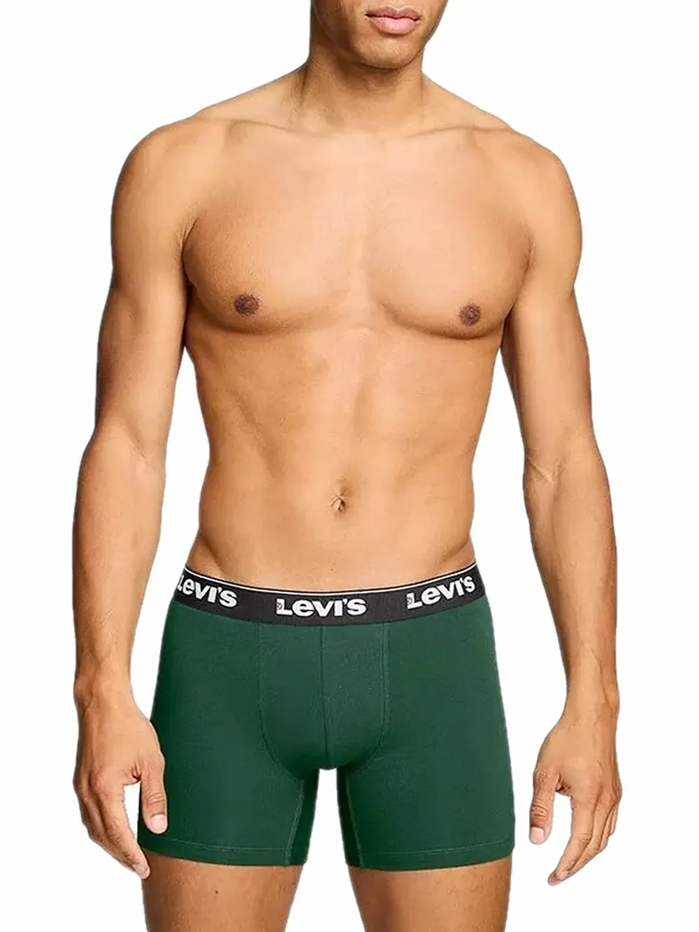 LEVIS Boxer Brief Repeat Logo - Ελαστικό Βαμβάκι - Green/Grey/Black - Πακέτο με 3 
