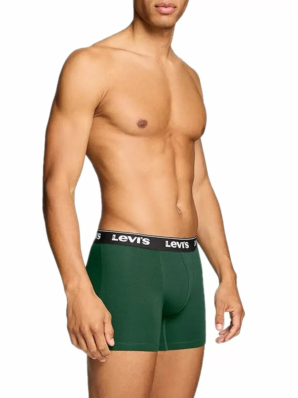 LEVIS Boxer Brief Repeat Logo - Ελαστικό Βαμβάκι - Green/Grey/Black - Πακέτο με 3 