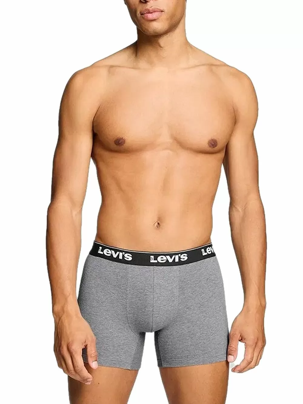 LEVIS Boxer Brief Repeat Logo - Ελαστικό Βαμβάκι - Green/Grey/Black - Πακέτο με 3 