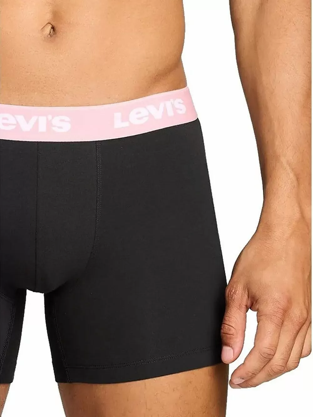 LEVIS Boxer Brief Repeat Logo - Ελαστικό Βαμβάκι - Black/Color Combo - Πακέτο 3 Τεμαχίων