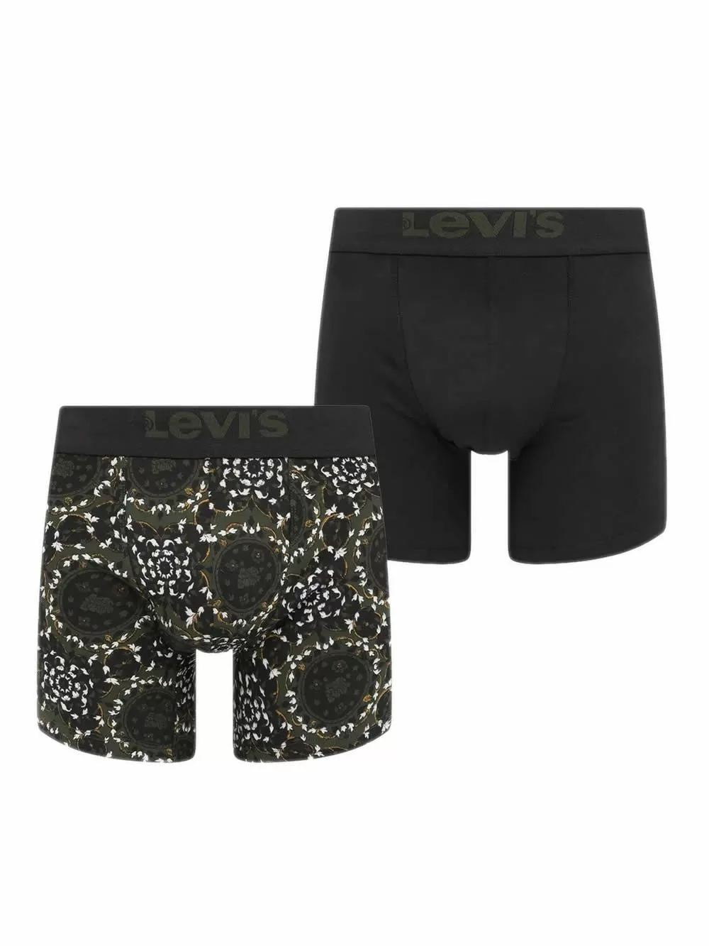 LEVIS Boxer Brief Wld Vintage Geo - Οργανικό Eco Βαμβάκι - Green Combo - Πακέτο με 2 