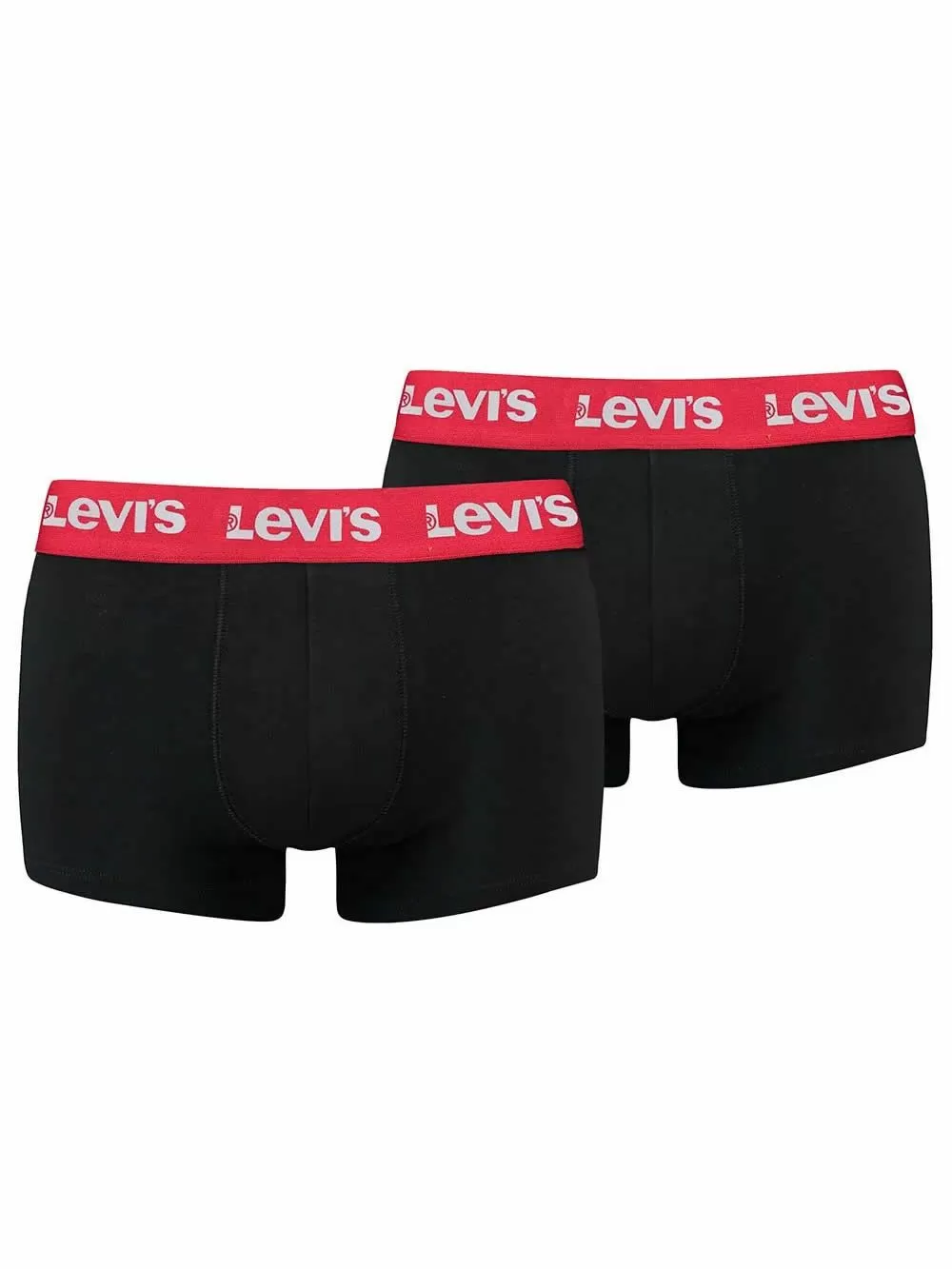 LEVIS Repeat Logo Trunk - Ελαστικό Βαμβάκι - Black/Red - Πακέτο με 2 