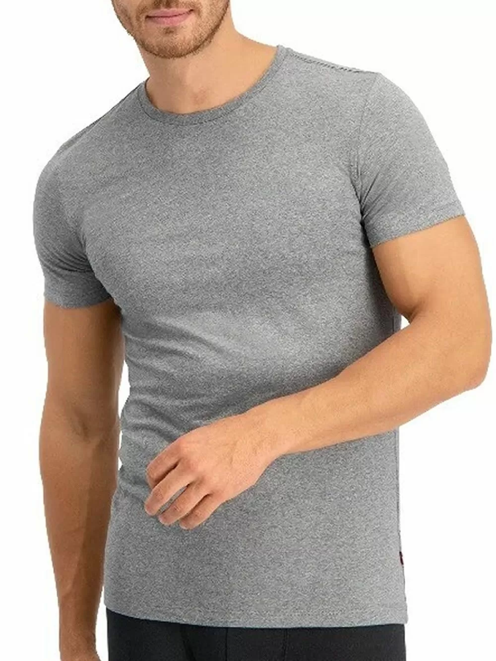 LEVIS Ανδρικά T-Shirt - Solid Crew - Ελαστικό Βαμβάκι - Πακέτο με 2