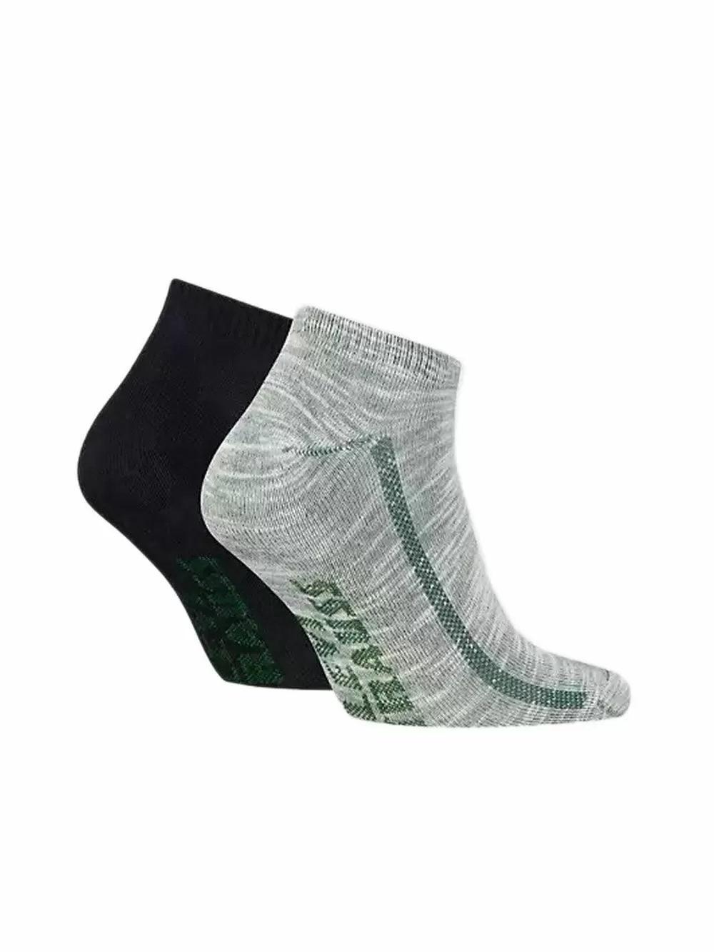 LEVIS Ανδρικό Σοσόνι Plating Yarn Socks - Green/Black - 2 Ζευγάρια