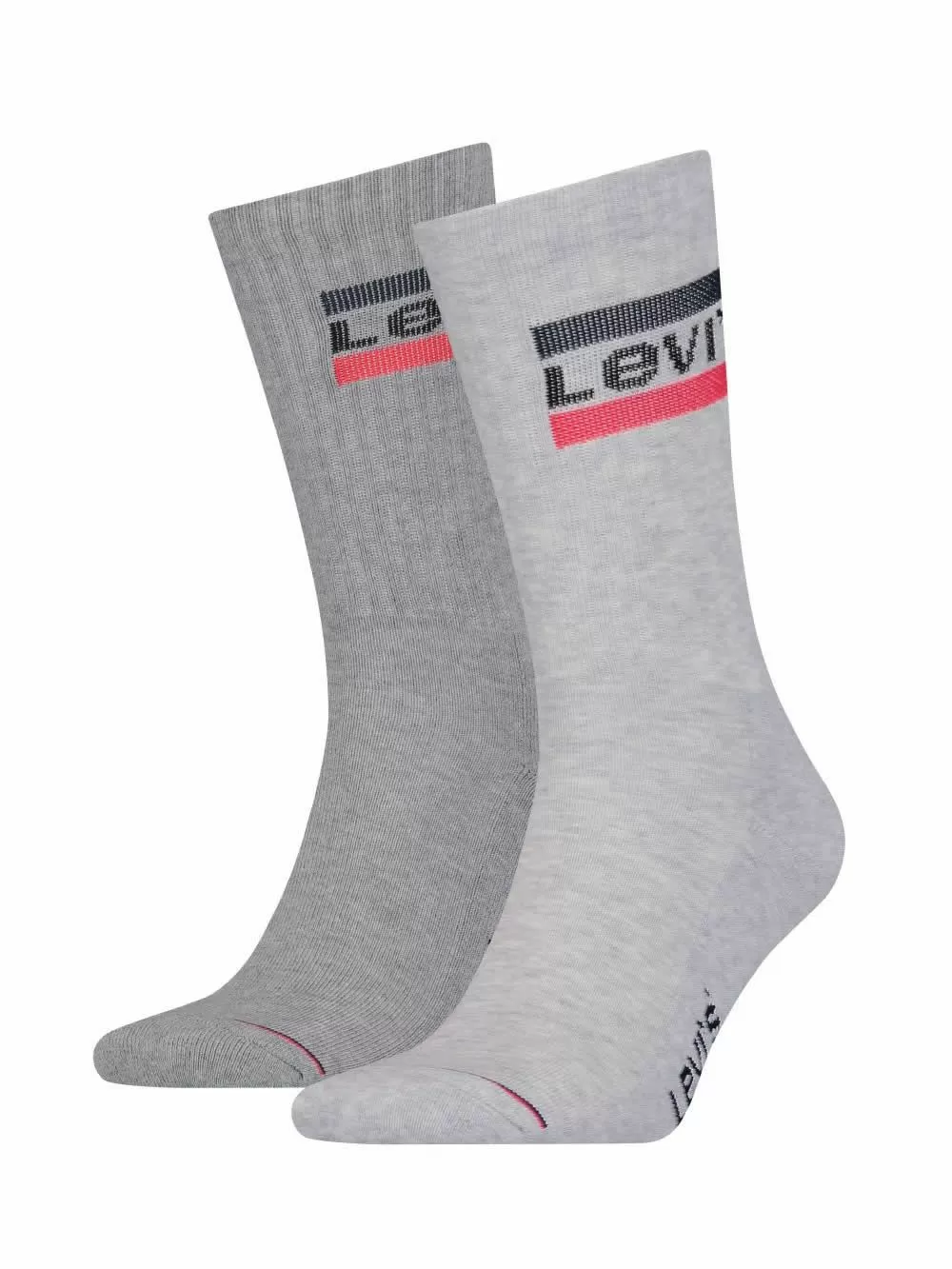LEVIS Ανδρική Κάλτσα Αθλητική Logo - Grey Combo - 2 Ζευγάρια