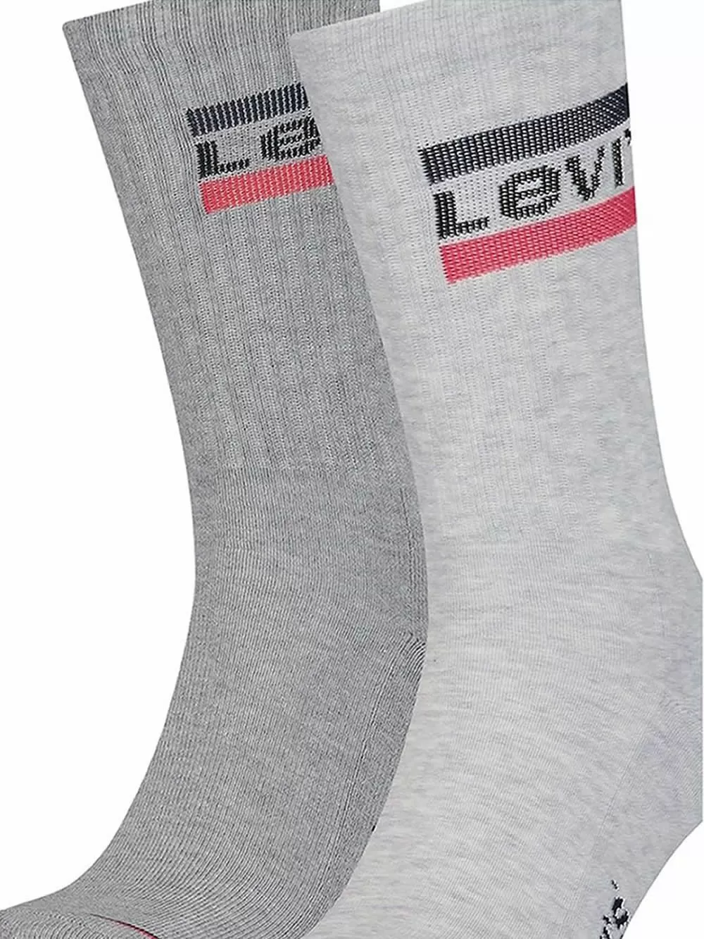 LEVIS Ανδρική Κάλτσα Αθλητική Logo - Grey Combo - 2 Ζευγάρια