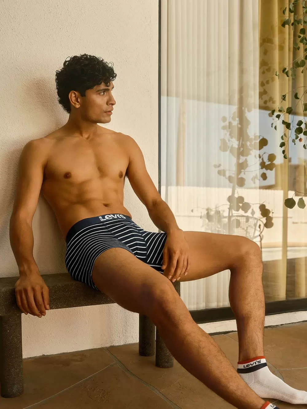 LEVIS Boxer Brief - Ελαστικό Βαμβάκι - Navy - Πακέτο με 2 