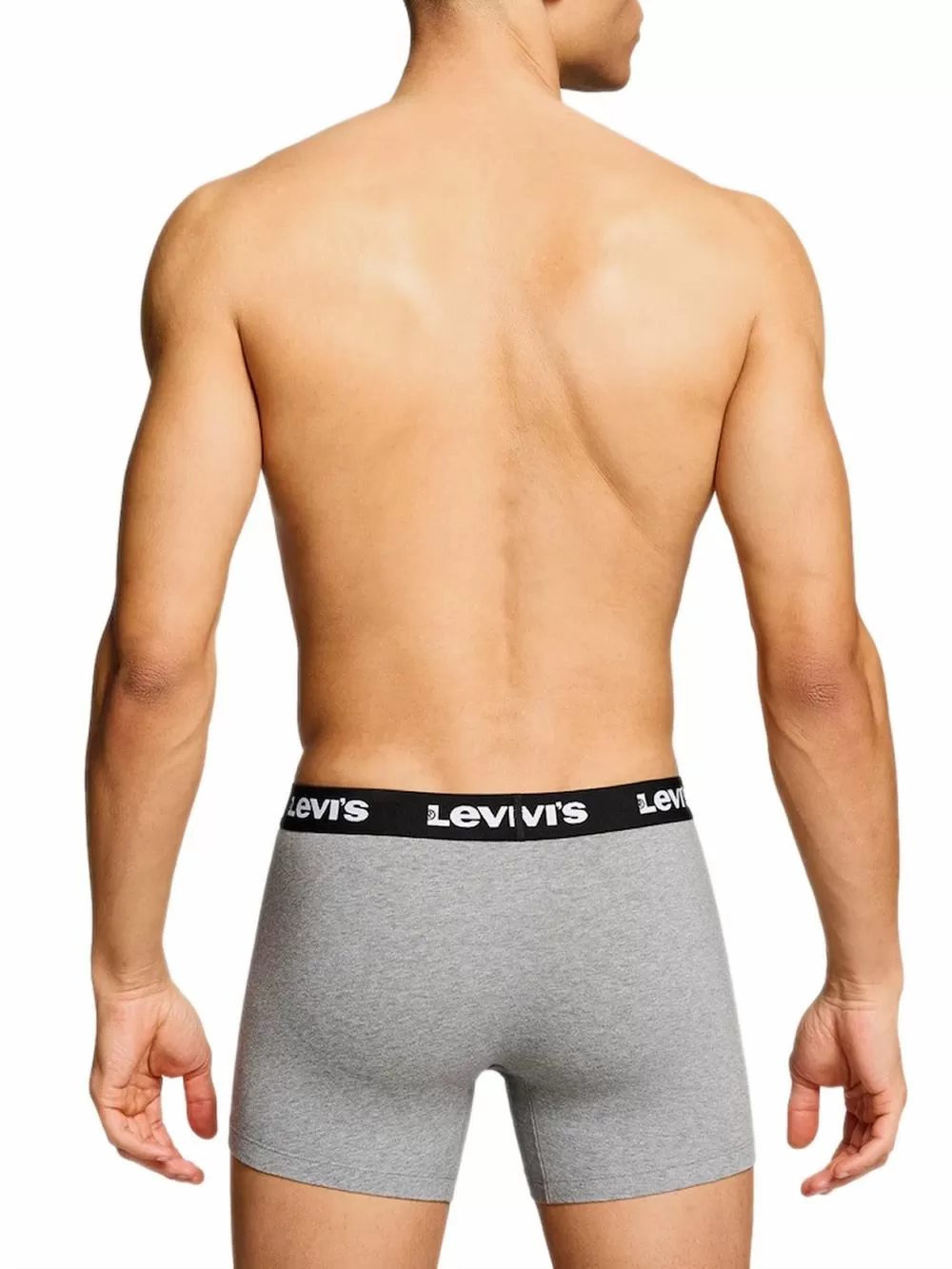 LEVIS Boxer Brief Repeat Logo - Ελαστικό Βαμβάκι - Middle Grey Melange - Πακέτο με 2 