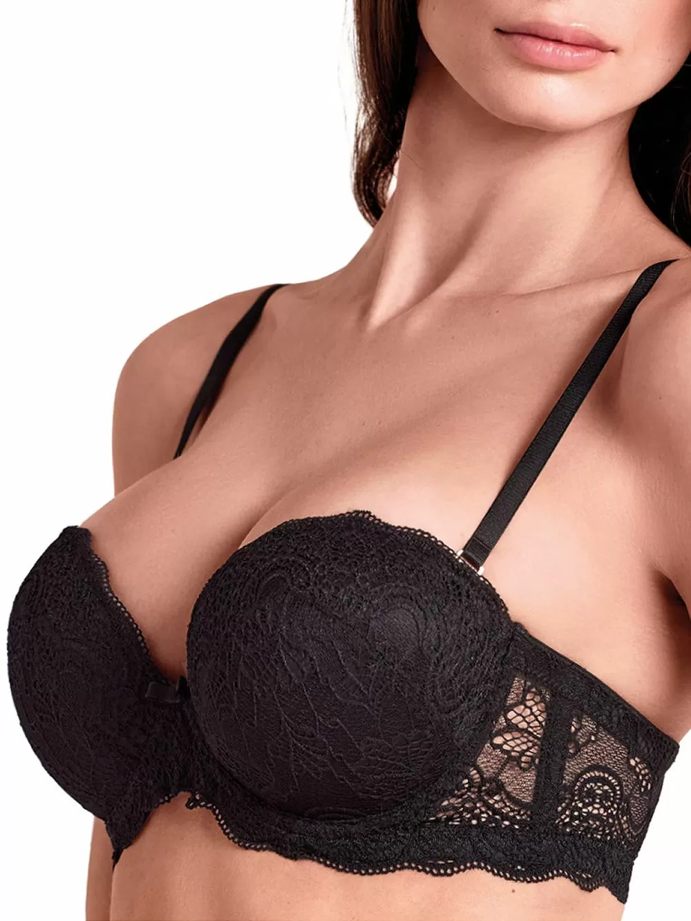 Σουτιέν Lormar EXTRA PIZZO Strapless Super Push Up  + 2 νούμερα