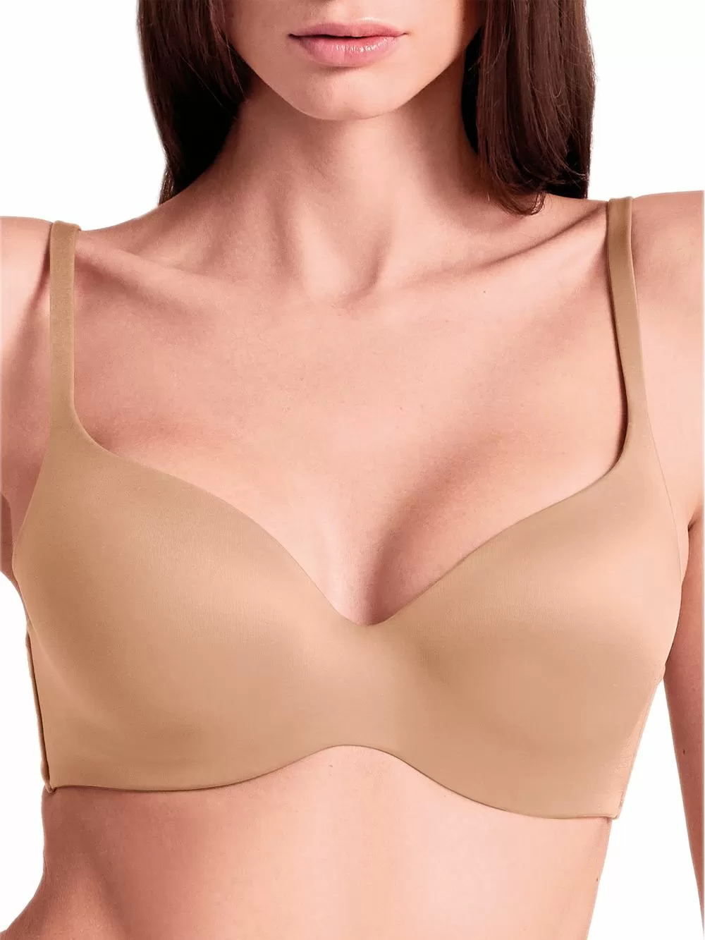 Σουτιέν LORMAR Balconette Αόρατο UltraShine - Σατινέ Ύφασμα - Ενίσχυση & Μπανέλα