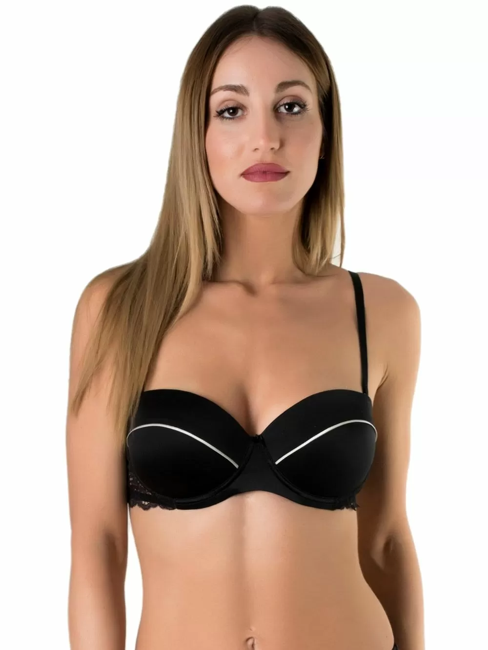 Σουτιέν Strapless Push Up Lormar Stilosa Fascia - Σατέν & Δαντέλα 