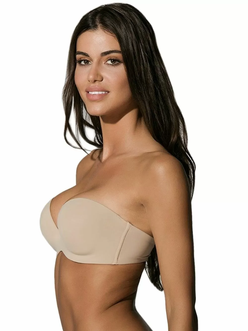Strapless Σουτιέν Luna Secret Sense - Push Up με Διπλή Αφαιρούμενη Ενίσχυση - Ανόρθωση & Πλουσιότερο Μπούστο