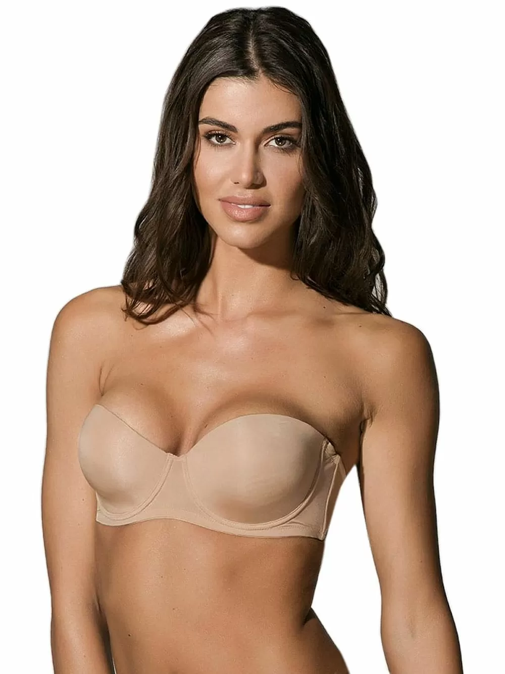 Luna SECRET 14017 Strapless Ενίσχυση & Μπανέλα για μεγάλο στήθος με Αόρατες Cups