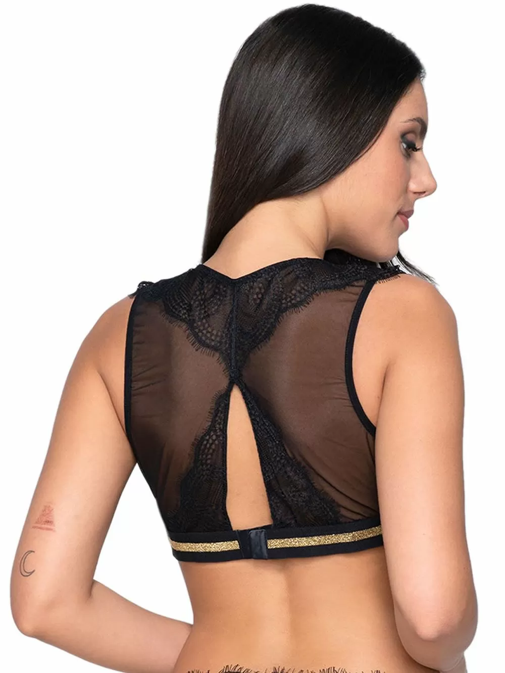 Bralette LUNA Cherry Push Up - Χωρίς Μπανέλα - Δαντέλα & Lurex 