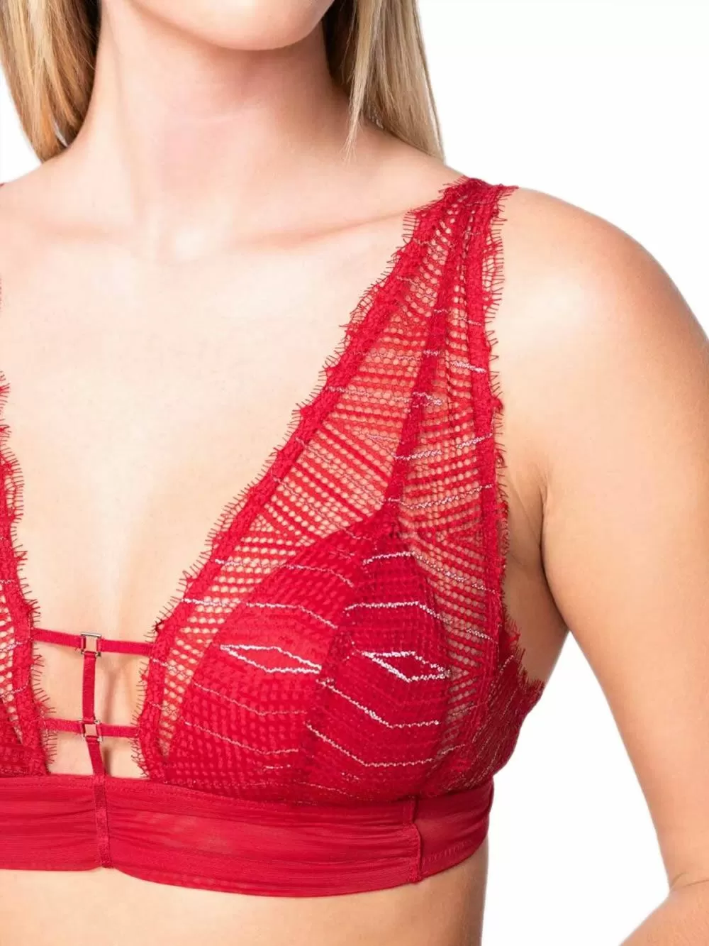 Bralette LUNA Crystal - Lurex Δαντέλα - Ενίσχυση - Χωρίς Μπανέλα 