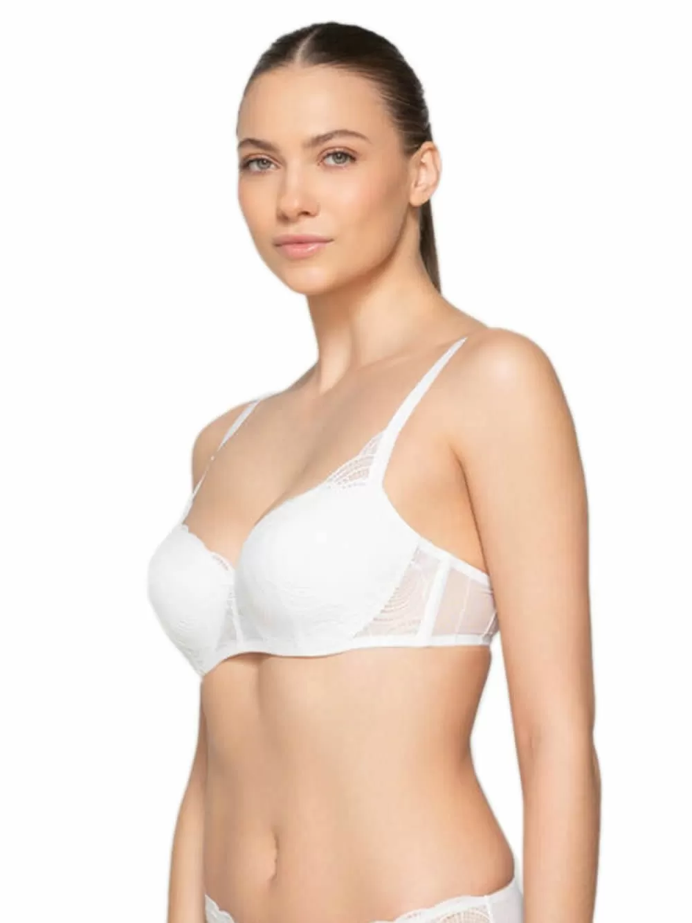 Σουτιέν LUNA Balconette Pearl - Ενίσχυση & Μπανέλα - Δαντέλα