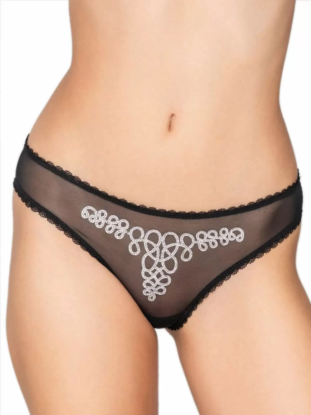 LUNA Brazilian Slip Shiny - Λαμπερά Strass - Απαλή Διαφάνεια